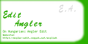 edit angler business card